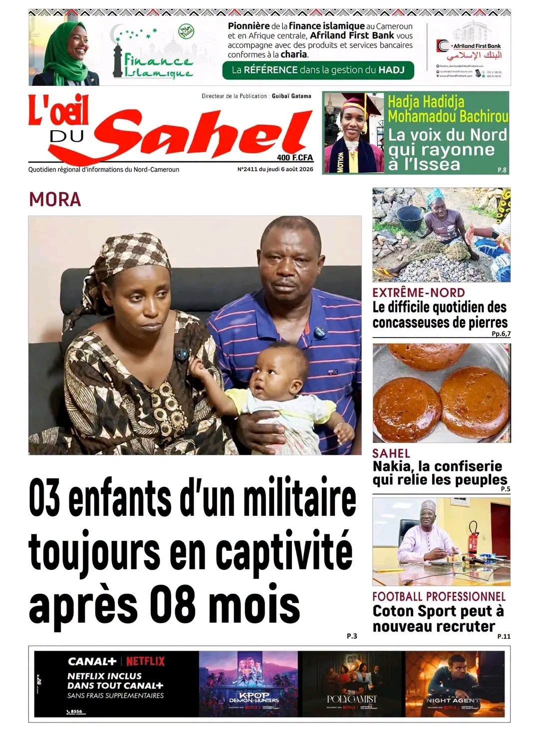 L’ŒIL DU SAHEL N°2411