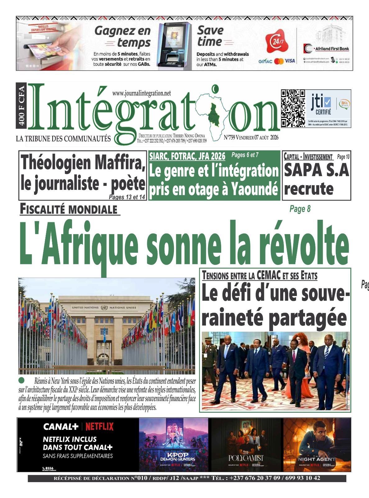 INTÉGRATION N°759