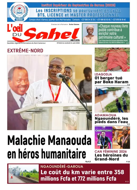 L’ŒIL DU SAHEL N°2422