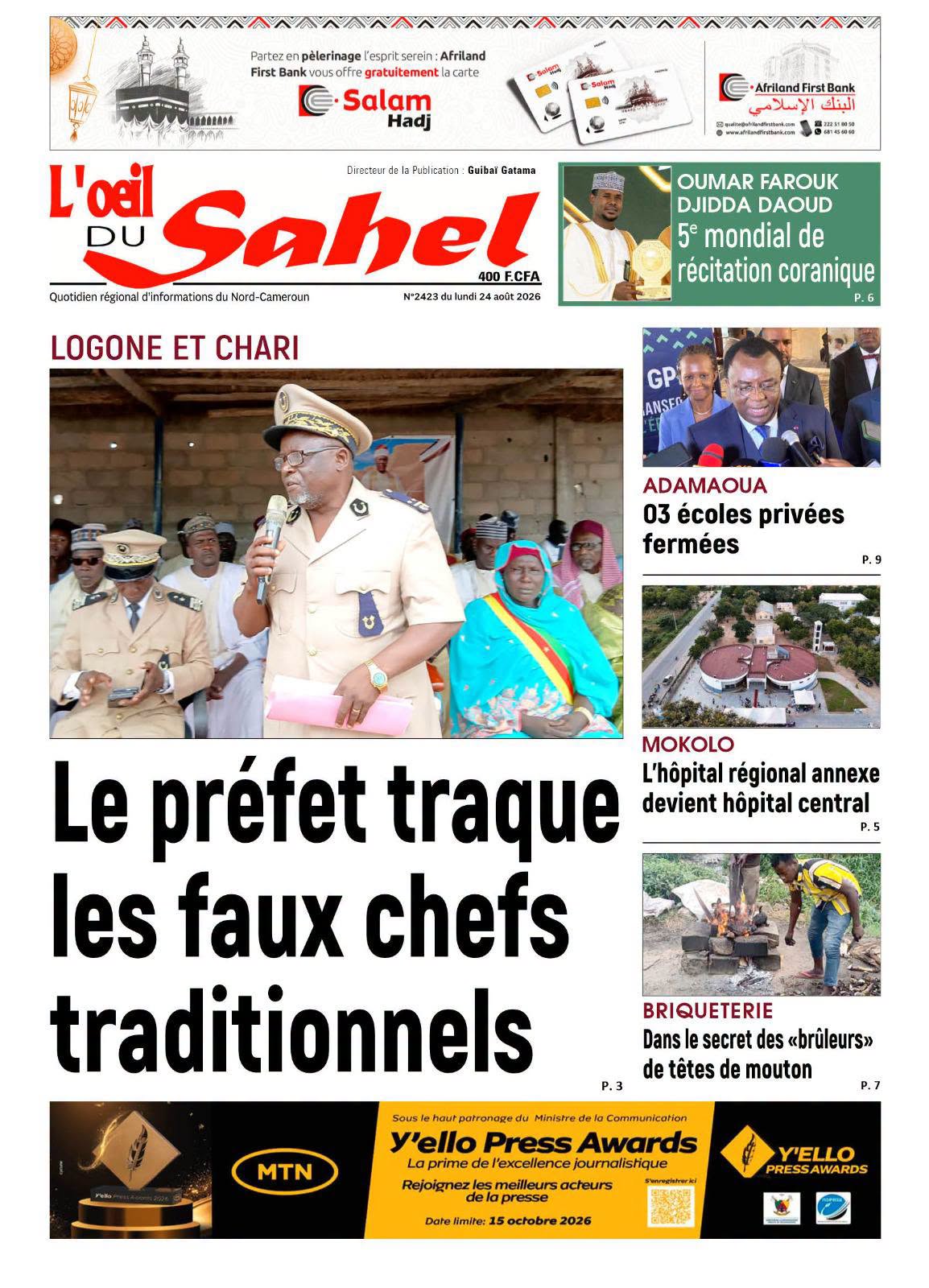 L’ŒIL DU SAHEL N°2423