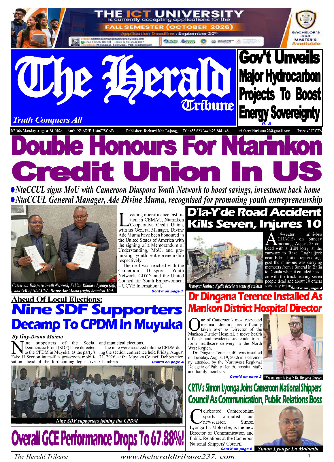 The Herald Tribune N°366