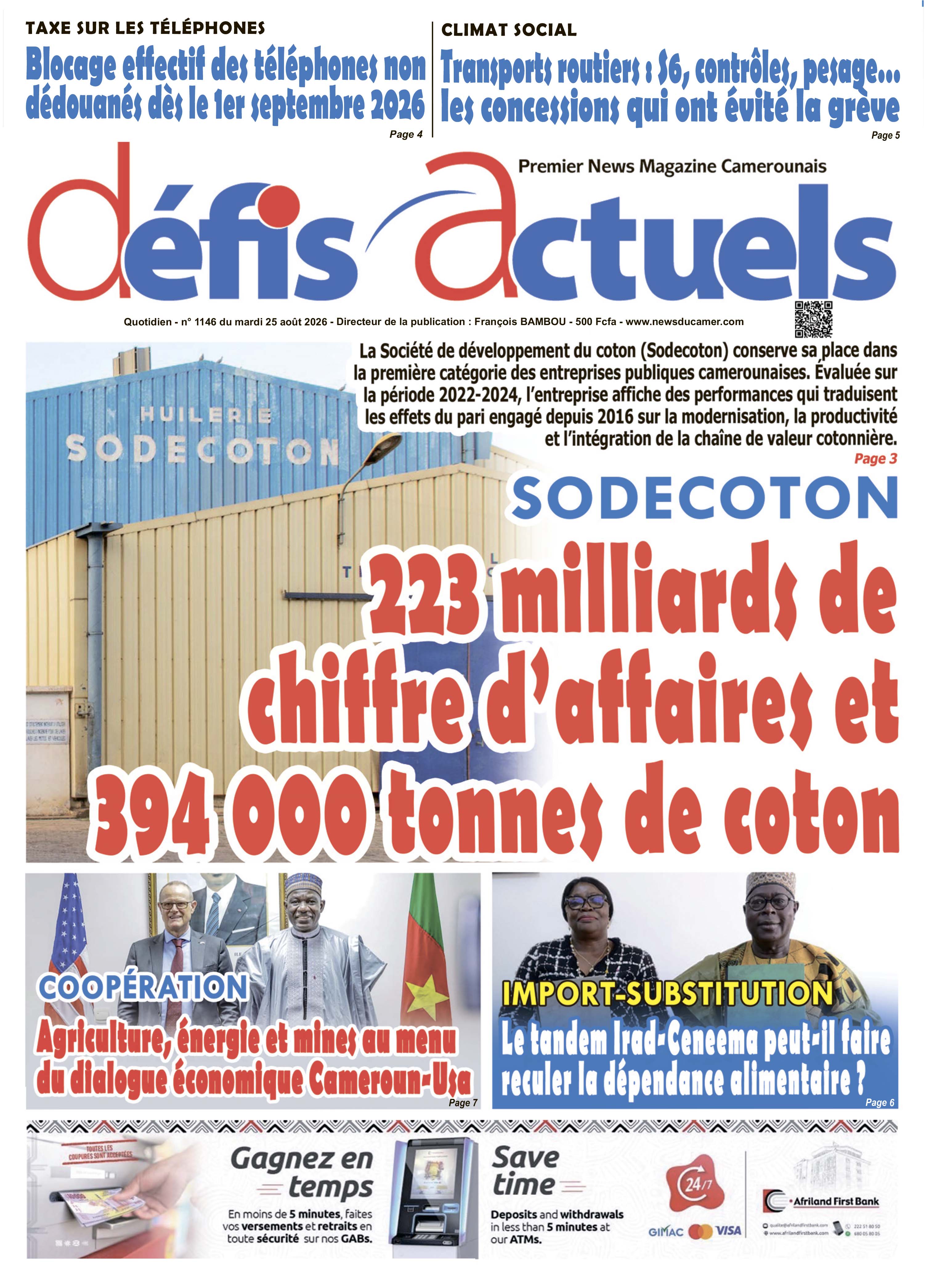 DÉFIS ACTUELS N°1146