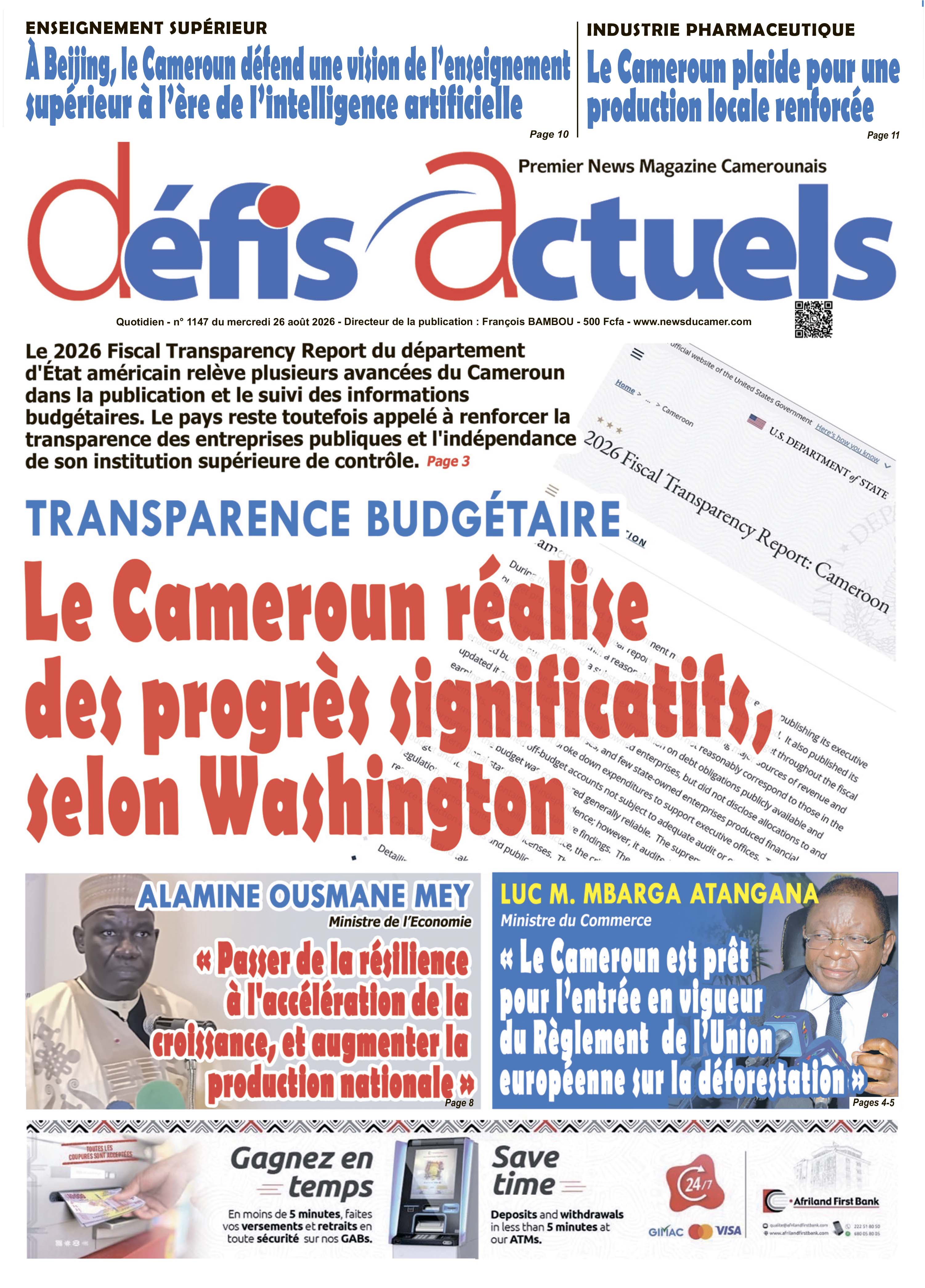 DÉFIS ACTUELS N°1147