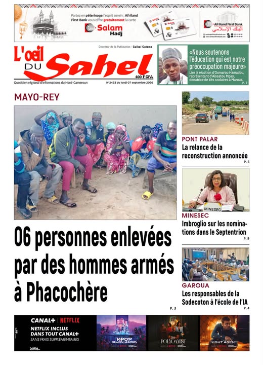 L’ŒIL DU SAHEL N°2433
