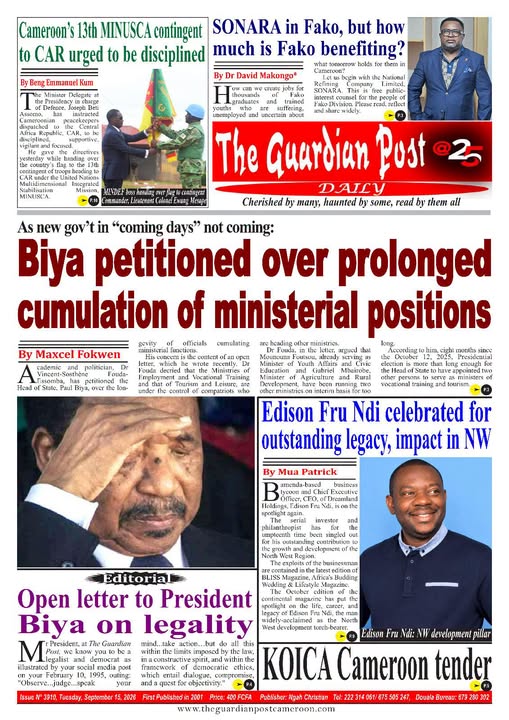 THE GUARDIAN POST N°3910