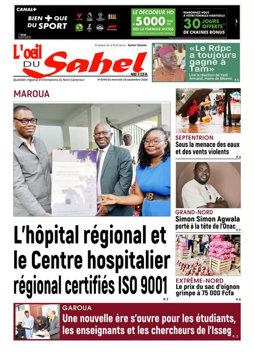 L’ŒIL DU SAHEL N°2440