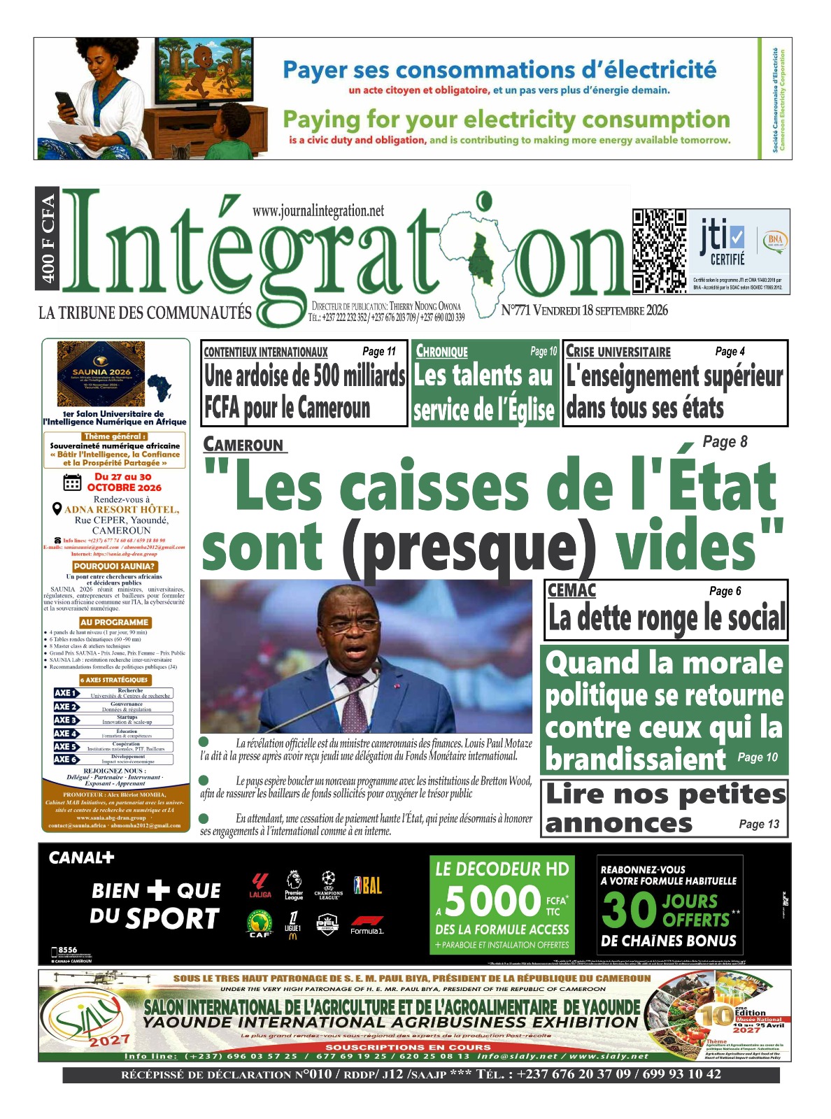 INTÉGRATION N°771