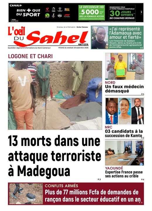 L’ŒIL DU SAHEL N°2442