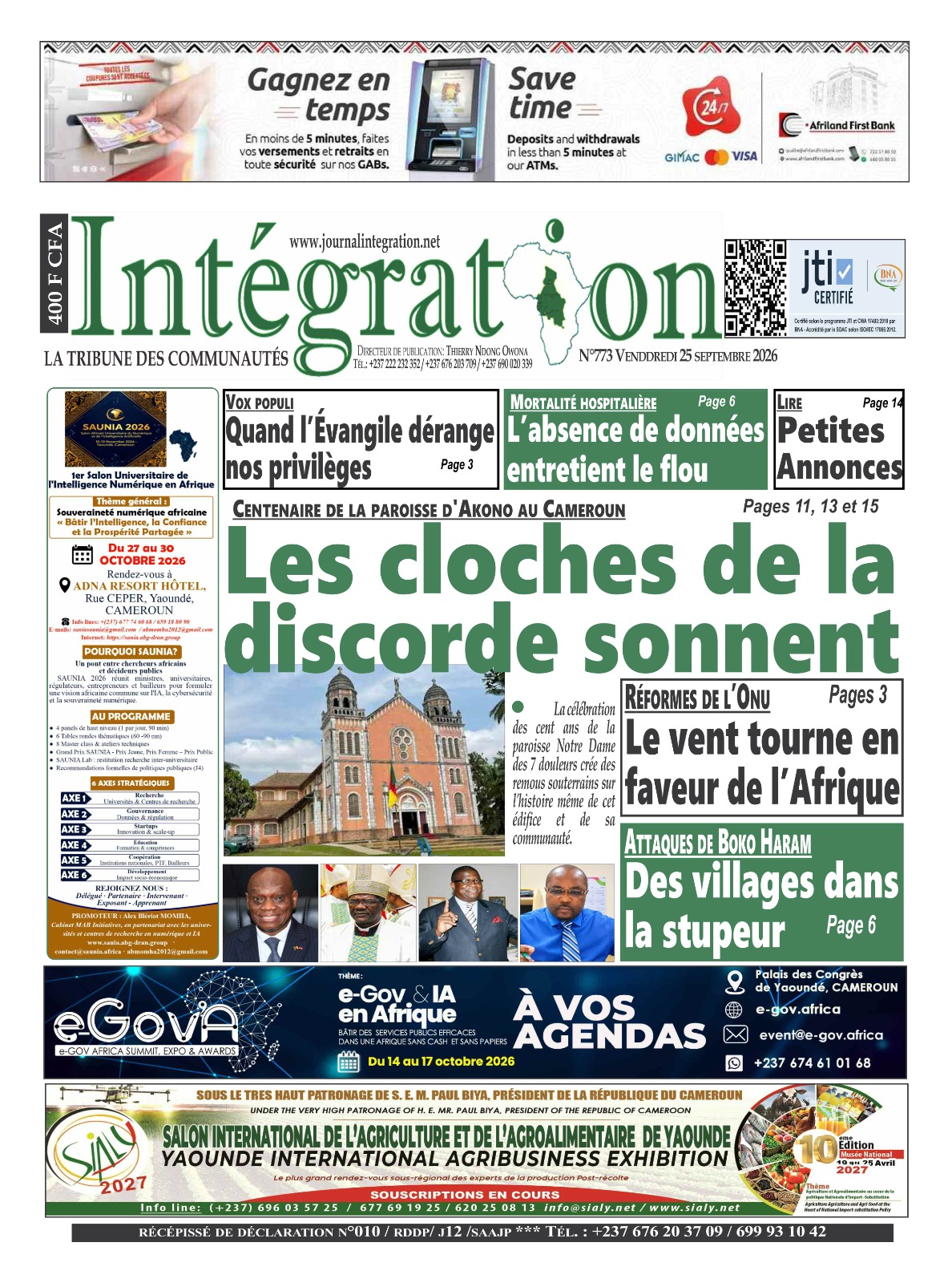 INTÉGRATION N°773