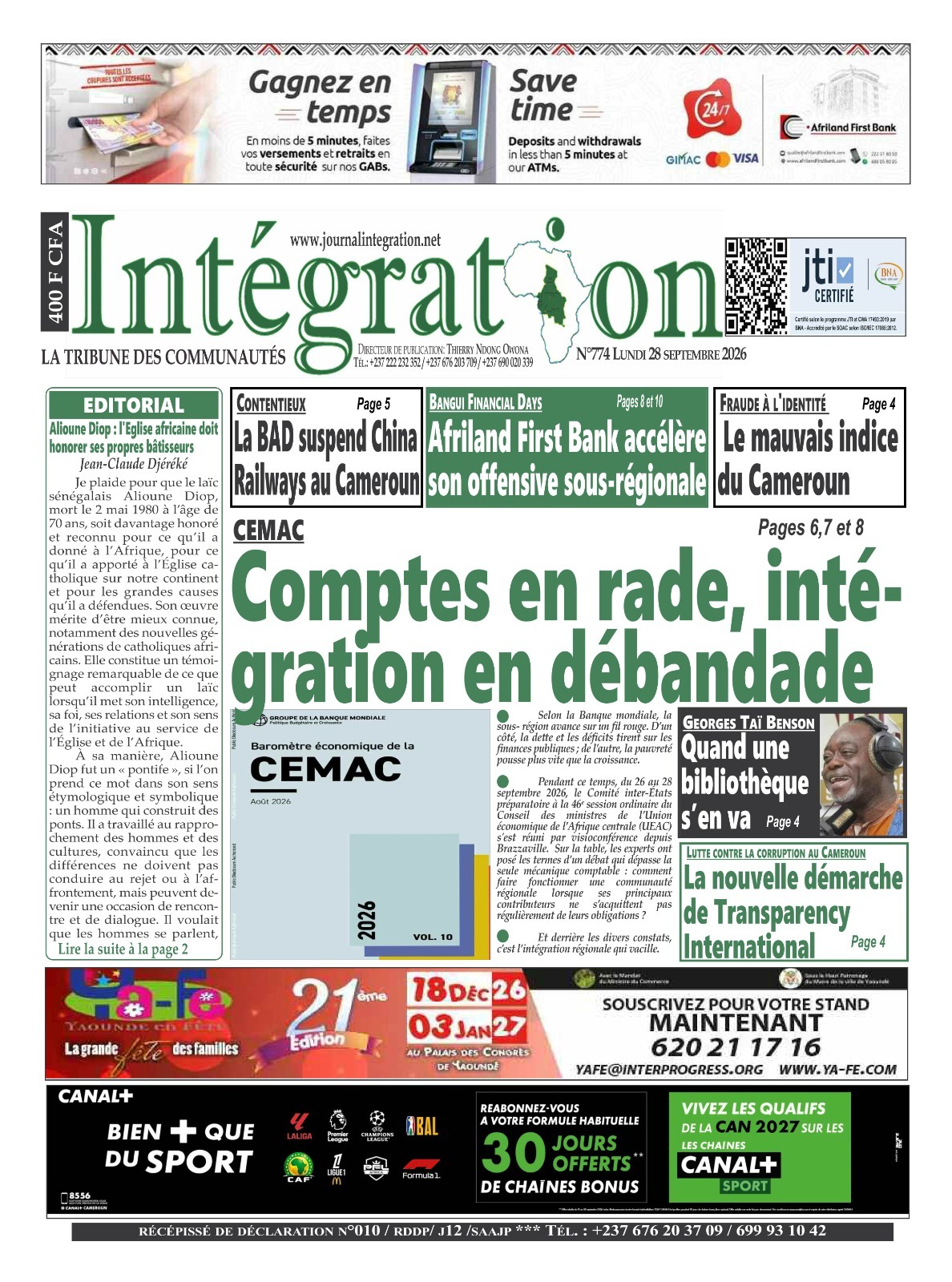 INTÉGRATION N°774