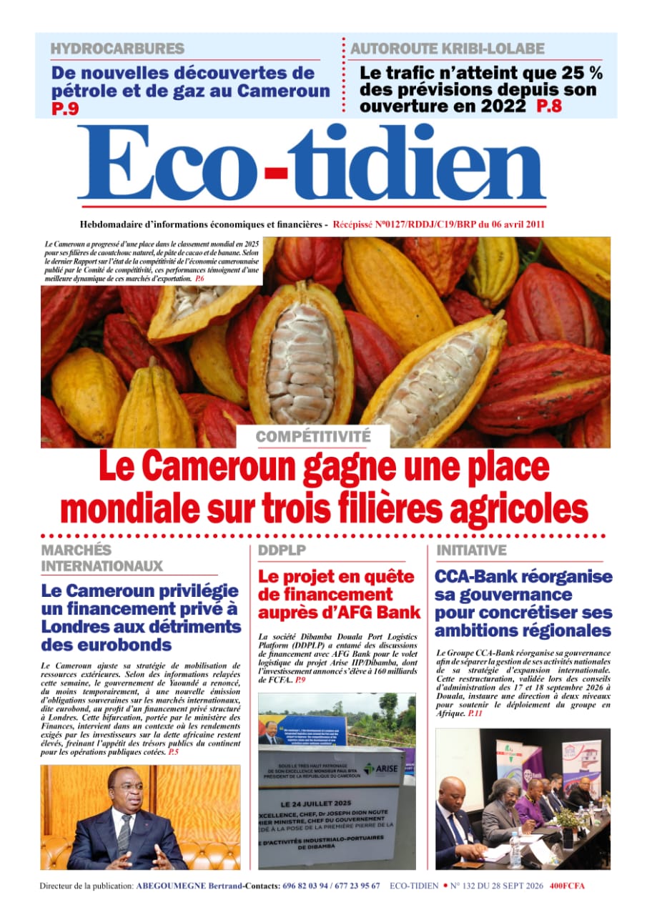 Une du journal ECO-TIDIEN N°132