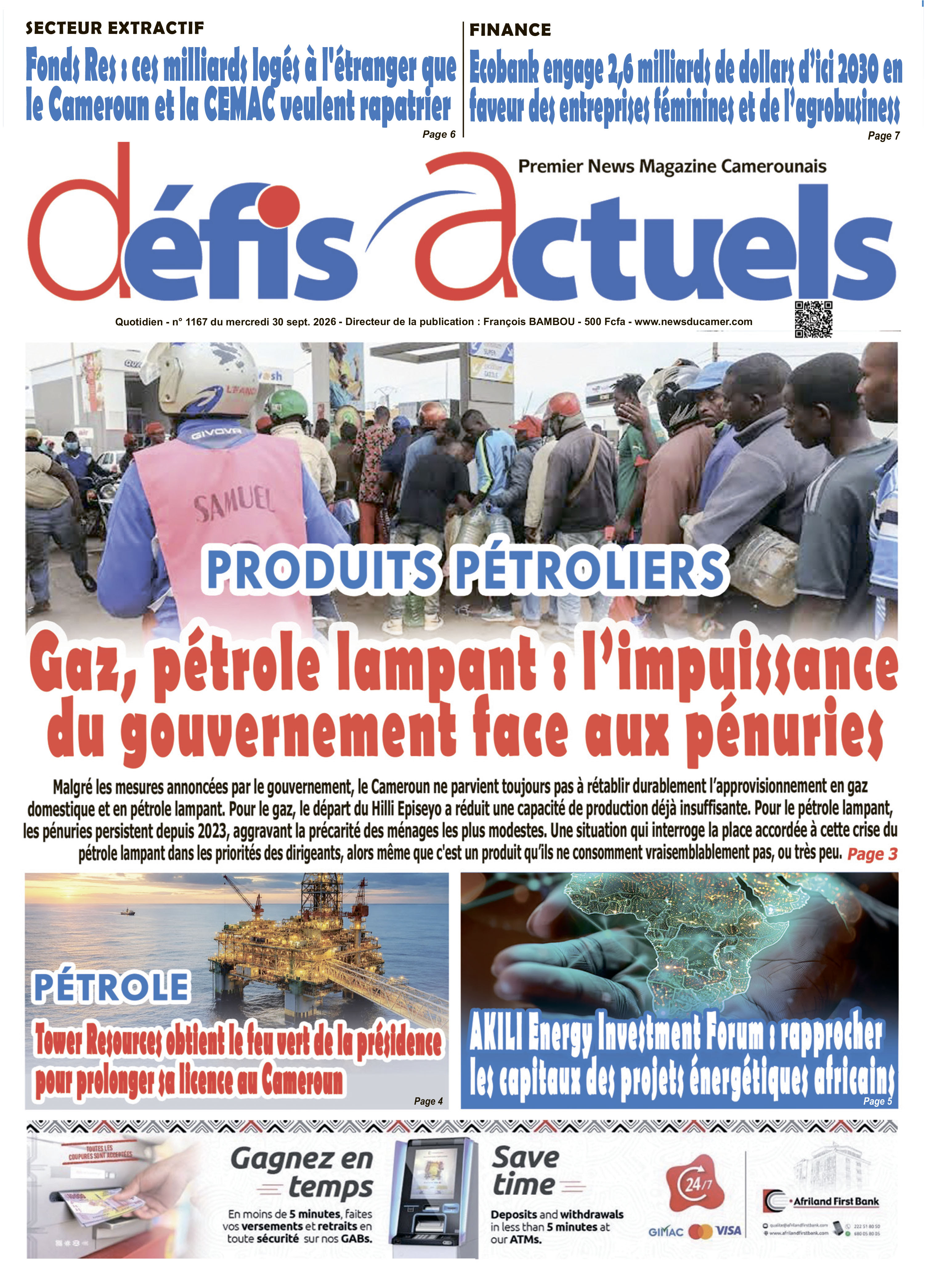 DÉFIS ACTUELS N°1167
