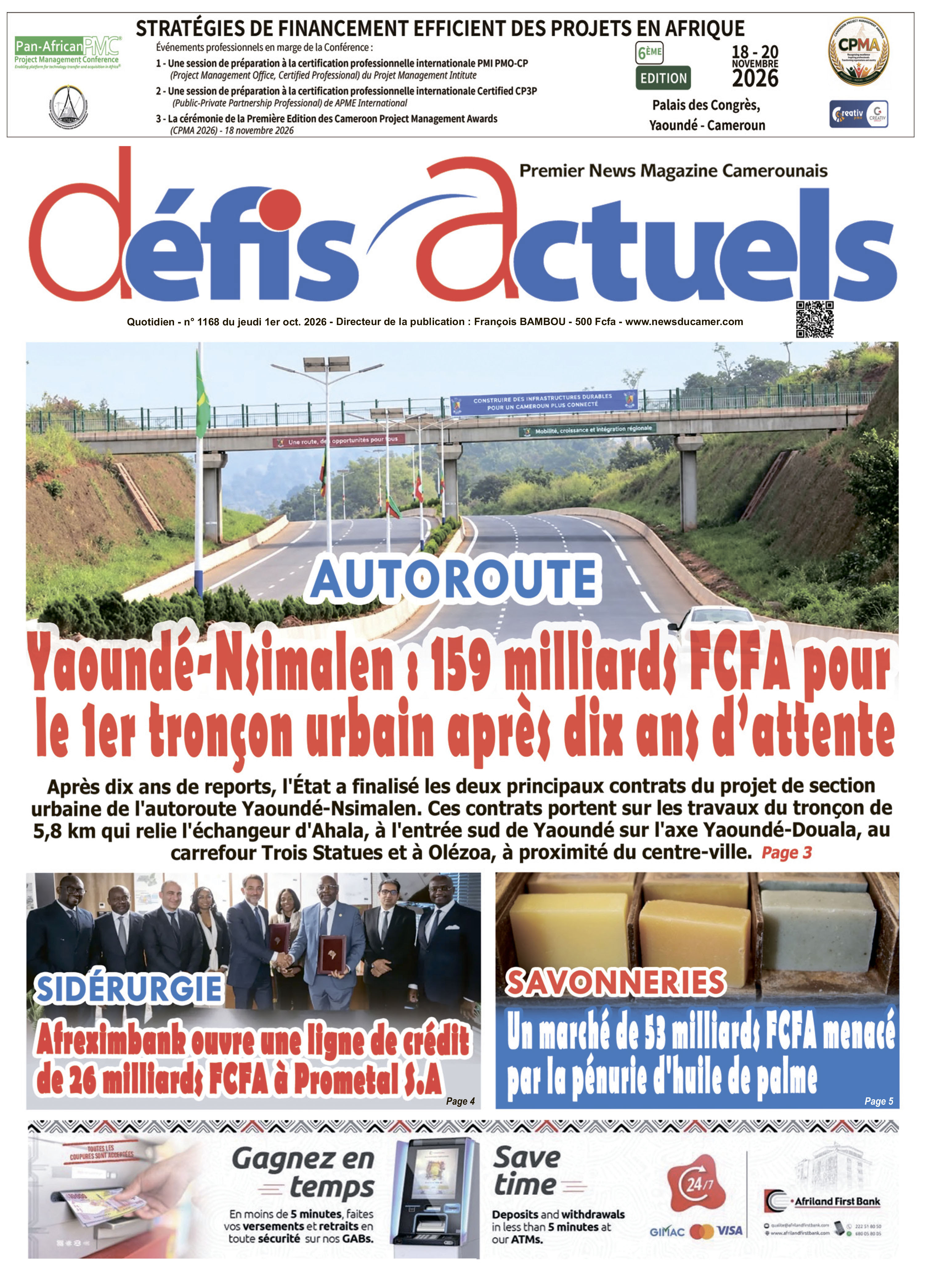 DÉFIS ACTUELS N°1168