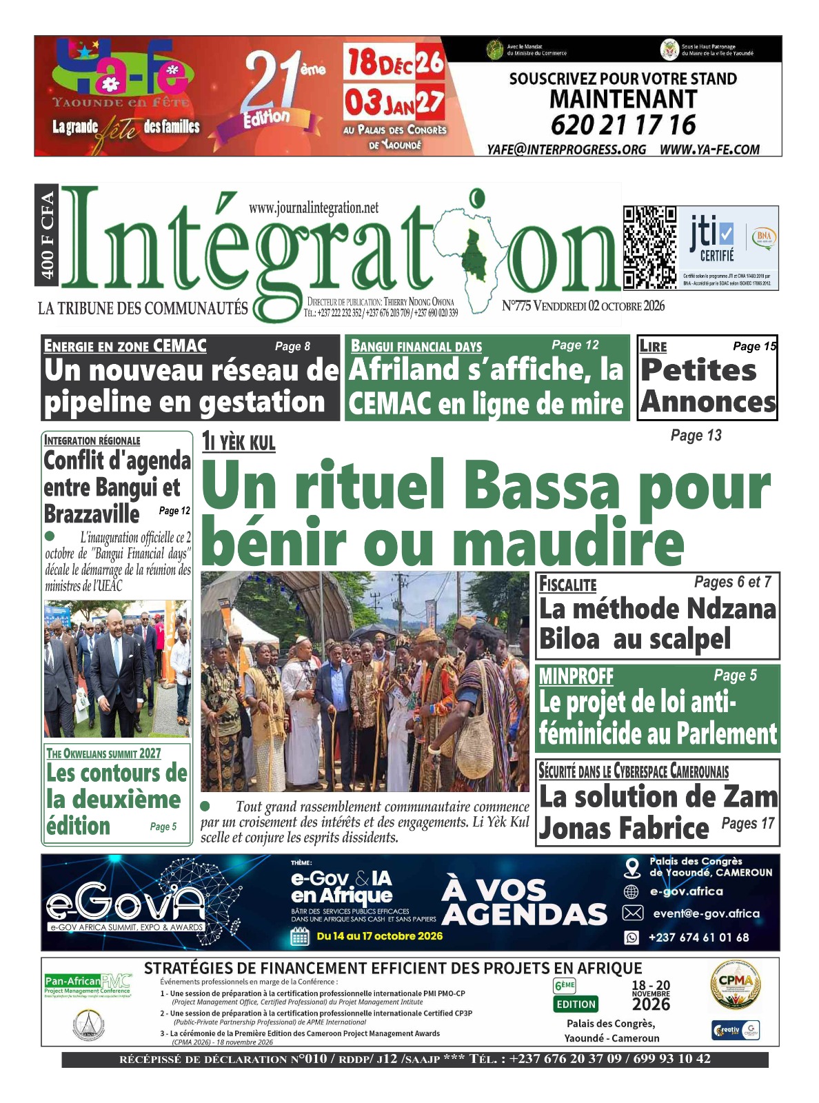 INTÉGRATION N°775