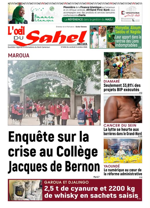 L’ŒIL DU SAHEL N°2452