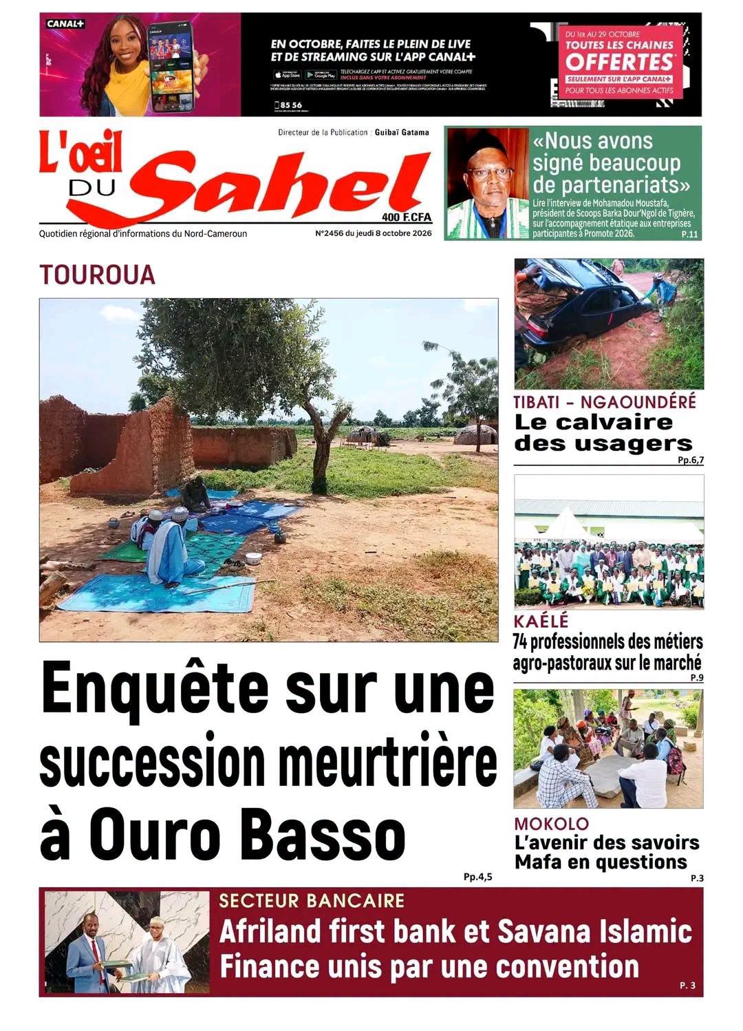 L’ŒIL DU SAHEL N°2456