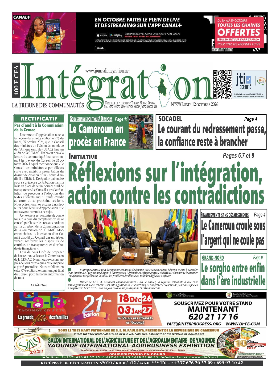 INTÉGRATION N°778