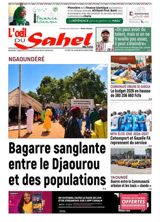 L’ŒIL DU SAHEL N°2457