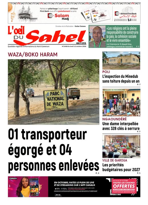 L’ŒIL DU SAHEL N°2458