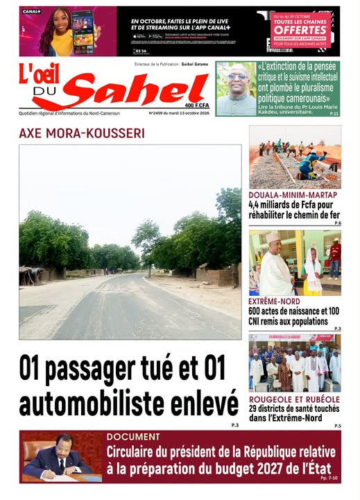 L’ŒIL DU SAHEL N°2459