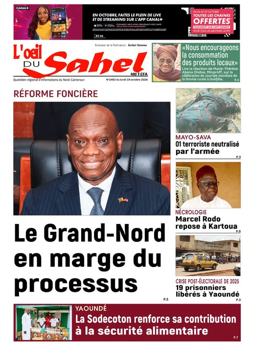 L’ŒIL DU SAHEL N°2463