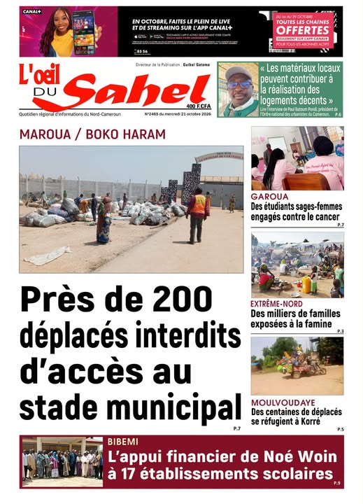 L’ŒIL DU SAHEL N°2465
