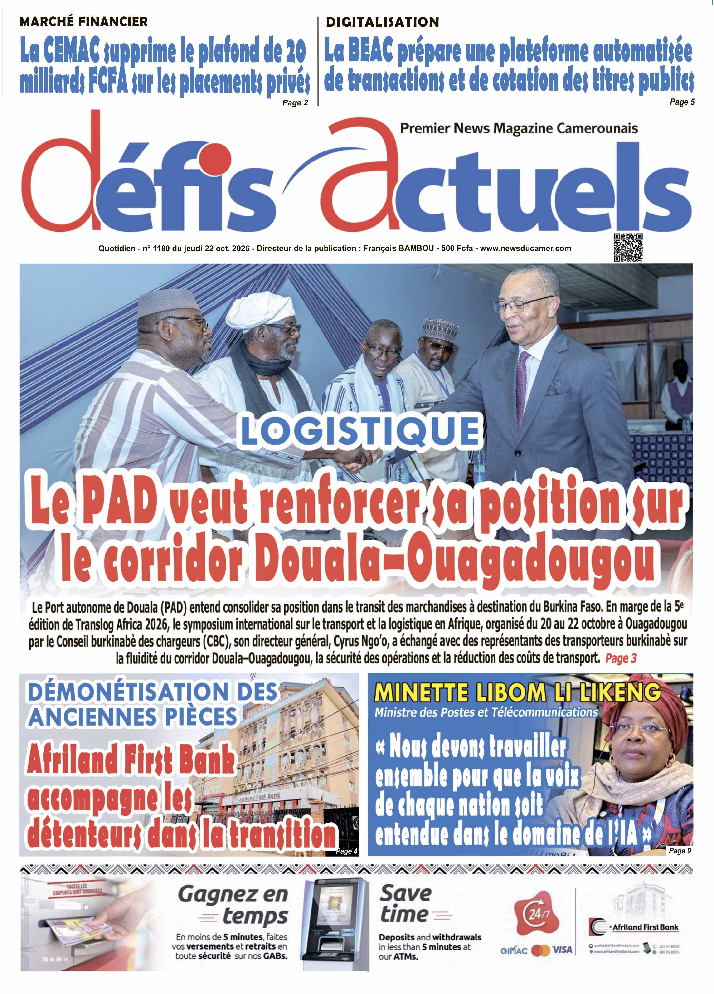 DÉFIS ACTUELS N°1180