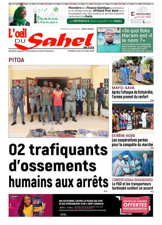 L’ŒIL DU SAHEL N°2466