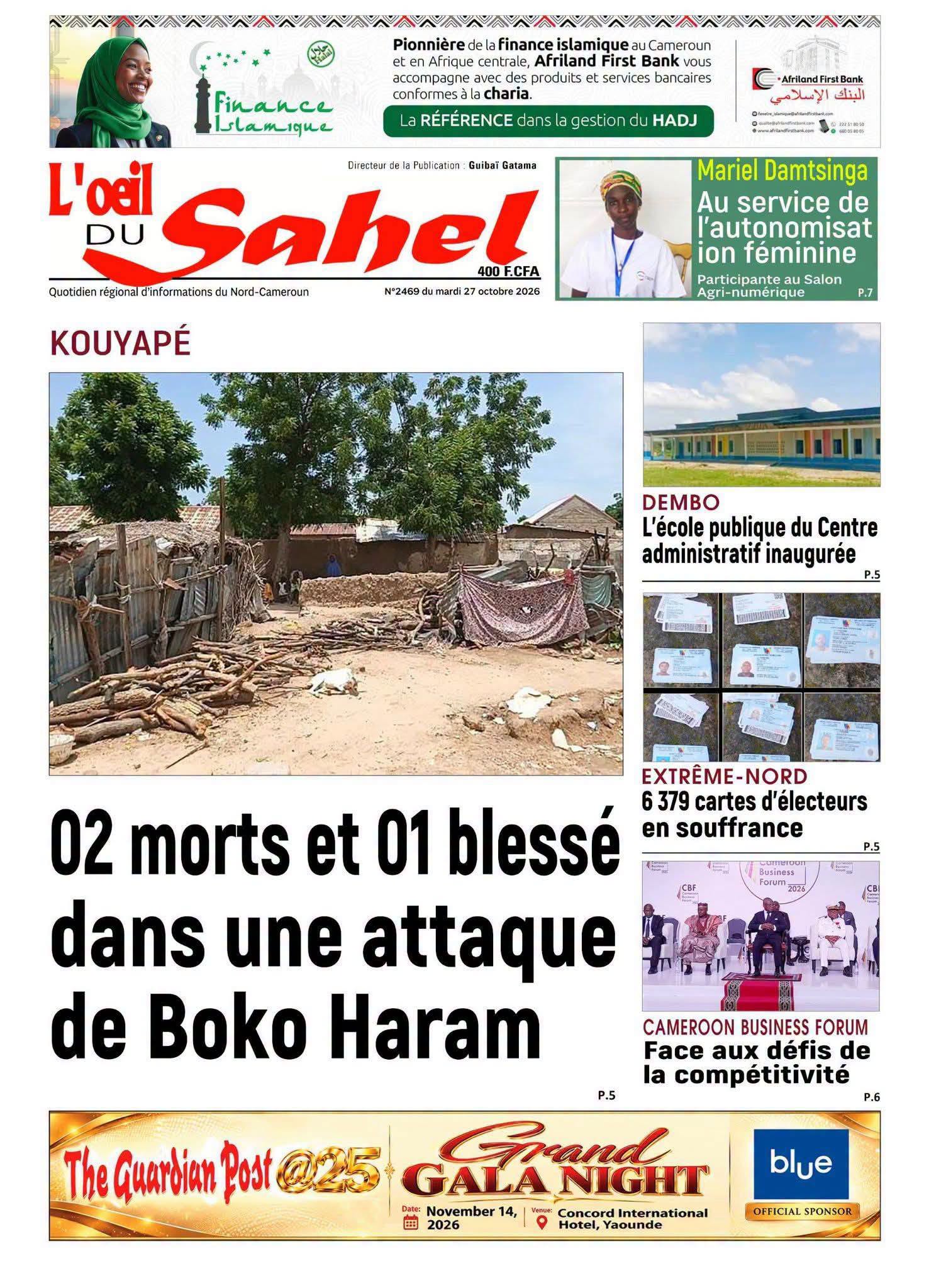 L’ŒIL DU SAHEL N°2469