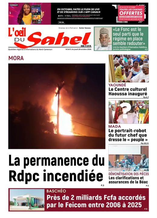 L’ŒIL DU SAHEL N°2471
